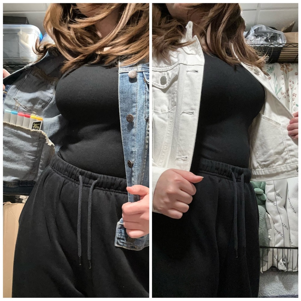 Collection: Blue and White Denim Jackets